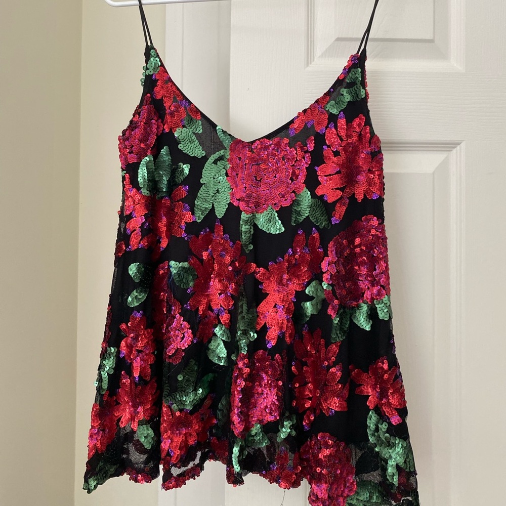 Missguided Sequin Tank